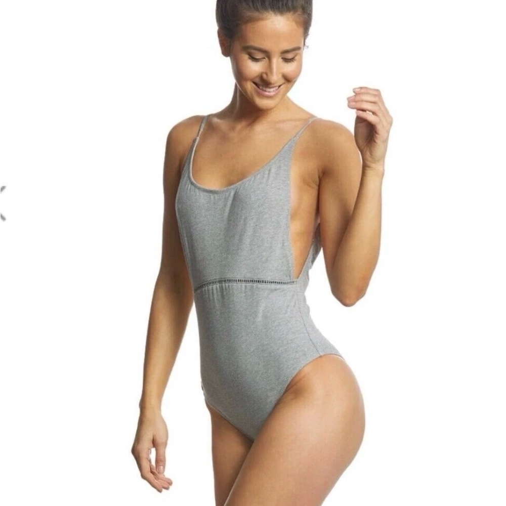 NWT Rhythm My Scoop Gray One-Piece Swimsuit